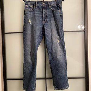 Gap high rise cheeky straight jeans size 28